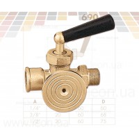 Манометричний кран Caleffi 690
