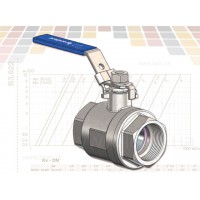 Шаровой кран из нержавеющей стали B3.622 Brandoni