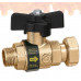 Caleffi 334 Ballstop кран зі зворотнім клапаном зовнішньє різьблення - накидна гайка