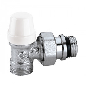 Caleffi 342402 кран радіаторний відсікаючий кутовий