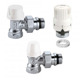 Caleffi 4220402 комплект радіаторних кранів з термостатом