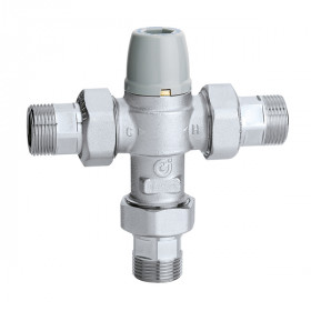 Caleffi 5213 регульовані термостатичні змішувачі антивандальний корпус, зворотній клапан та фільтр