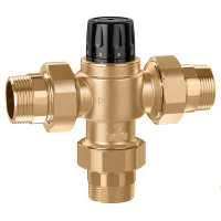 Caleffi 5231 регульовані термостатичні змішувальні клапани для централізованих систем опалення з корпусом стійким до вимивання цинку