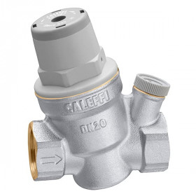 Caleffi 5334H Похилий редукційний клапан гарячої води з змінним картриджем і сітчастим фільтром