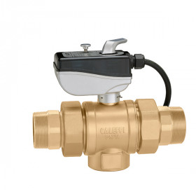 6380 Caleffi двоходові кульові клапани з сервоприводом 220В з мікровимикачем