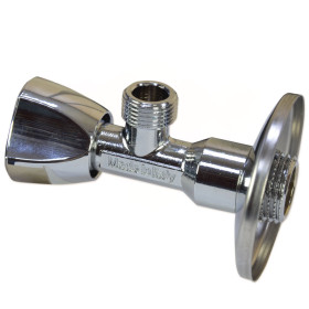 Albertoni C426485 крани вентильні для підключення сантехприладів 1/2"х3/8" трикутна ручка