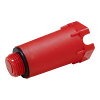 Alphaheat 7-0340-020-01-03 фітинги різьбові пластикові заглушки монтажні зовнішня різьба 3/4 червоні