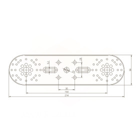 Alphaheat 7-L150-020-05-00 жорстка монтажна пластина (шина)