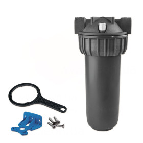 Atlas Filtri Plus Hot 3P 10 MONO AB FP KIT фільтри гарячої води для картриджів 10 дюймів з пластиковою різьбою в наборі з ключем та настінним кріпленням