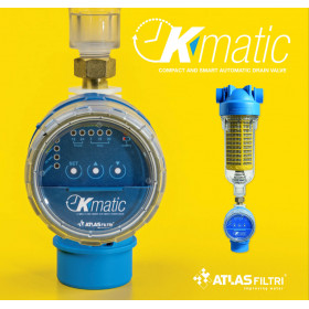 Atlas Filtri K-Matic програмований автоматичний дренажний клапан з таймером для промки самопромивних фільтрів