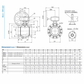 Brandoni B2.100 кран кульовий фланцевий