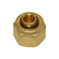 Bianchi 21900 D16х1/2″ гайки затискні латунні з ніпелем Ø16 х 1/2″ для металопластикових труб