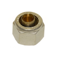 Bianchi 2190N D16х1/2″ гайки затискні нікельовані з ніпелем Ø16 х 1/2″EK для металопластикових труб