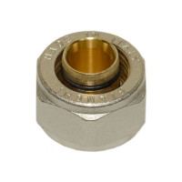 Bianchi 219EC D20х3/4″ адаптер гайки затискні нікельовані з ніпелем Ø20 х 3/4″EK для металопластикових труб