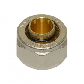 Bianchi 219EC D20х3/4″ адаптер гайки затискні нікельовані з ніпелем Ø20 х 3/4″EK для металопластикових труб
