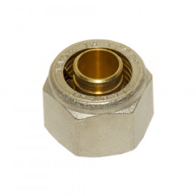 Bianchi 2200N D16х1/2″ гайки затискні нікельовані з ніпелем Ø16 х 1/2″ для PEX труб