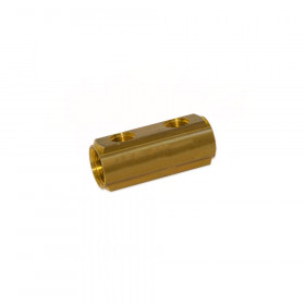 Bianchi 252A колектори латунні підключення 1″ з 2-ма виходами 1/2″ внутрішня різьба, вихід повітрявідводу 3/8", міжосьова відстань 50 мм