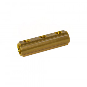 Bianchi 253A колектори латунні підключення 1″ з 3-ма виходами 1/2″ внутрішня різьба, вихід повітрявідводу 3/8", міжосьова відстань 50 мм