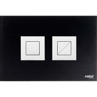 Black & White AL black / Polished Square