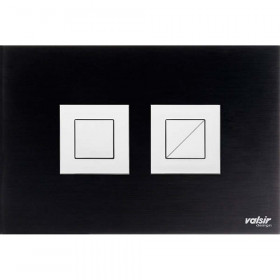 Black & White AL black / Polished Square