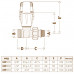 Caleffi 339402 кран-термостат радіаторний прямий