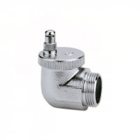 Caleffi 504401 Aercal автоматичні хромовані кутові повітровідвідники 1/2 з гігроскопічним ковпачком