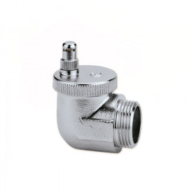 Caleffi 504401 Aercal автоматичні хромовані кутові повітровідвідники 1/2 з гігроскопічним ковпачком