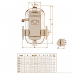 Caleffi 551 Discal деаератор фланцевий DN65-150