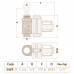 Caleffi XS 545910 магнітний фільтр прямий