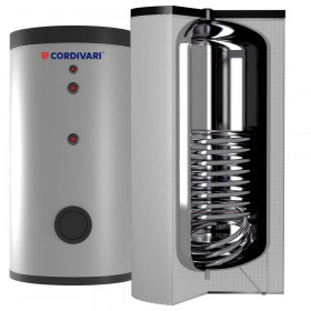 Cordivari Bolly 1 AP INOX XB комбіновані бойлери 200÷300 л з нержавіючої сталі, тверда незйомна ізоляція