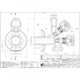 Albertoni D902594 1/2х3/8х3/4