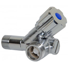 Albertoni D912285SD кран вентильний 1/2х3/8х3/4