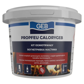 GEB Calorygeb 103508 600 г вогнетривка мастика в тубі під монтажний пістолет для ремонту і монтажу топок і димоходів