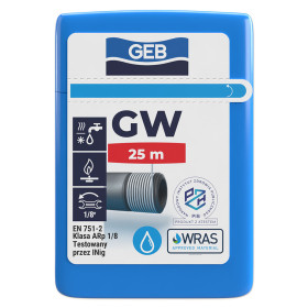 GEB GW 25 метрів поліамідна нитка просочена нейтральною пастою для ущільнення різьбових з'єднань
