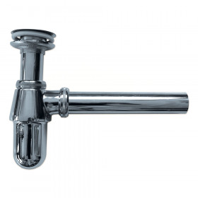 Ghidini 526 Concord латунний хромований сифон для умивальника з випуском Д32×1¼"