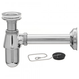 Ghidini 526 Concord латунний хромований сифон для умивальника з випуском Д32×1¼"