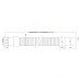 GoPlast 1000NEROСR трубка гофрована Ø1.1/4″ x 32 чорна поліпропіленова з металевою гайкою