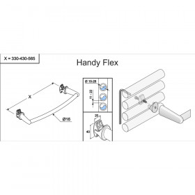 Handy Flex держатель полотенец белый
