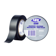 HPX5200 Стрічка ПВХ ізоляційна 19 мм х 10 м чорна
