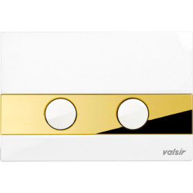 Клавіша Valsir TROPEA S P5 ABS пластик GOLD/WHITE