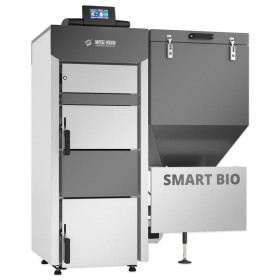 Metal-Fach Smart Bio Right твердопаливні сталеві пелетні котли бункер праворуч, автоматика Plum 920