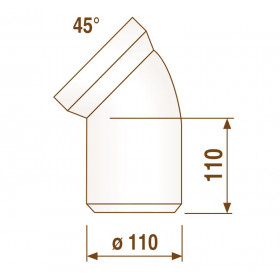 Sanit 58.102.01 коліно унітазу 45°