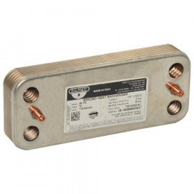 Zilmet ZB 190 17B1901000 паяні пластинчасті теплообмінники з 10 пластинами з нержавіючої сталі