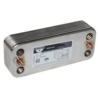 Zilmet ZB 190 17B1901606 паяні пластинчасті теплообмінники з 16 пластинами з нержавіючої сталі