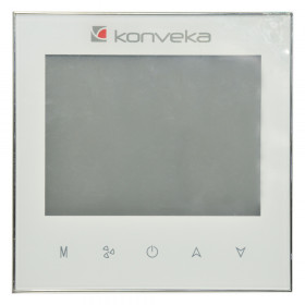 Konveka BAC-1000EMLN-FAN White сенсорний цифровий кімнатний термостат для системи фанкойлів, 24V, білий