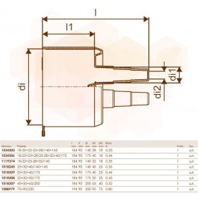 Uponor Ecoflex Twin кінцевик гумовий