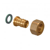 Uponor Q&E латунь штуцер с накидной гайкой