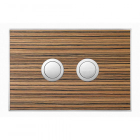 Wood Zebrano / Satin Circle
