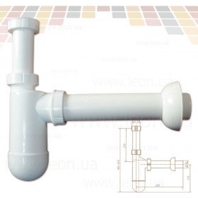 Sanit 31.005 сифон для умивальника Д40×1¼" під автопробку