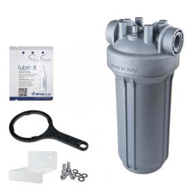 Atlas Filtri DP Big Sanic 10 Mono BG IN Kit Lub фільтри холодної води BIG діаметром 4.5" з антимікробної технологією для картриджів 10 дюймів в наборі з ключем, настінним кріпленням та силіконом